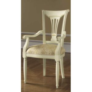 Jídelní židle Siena krémová s opěrkami
