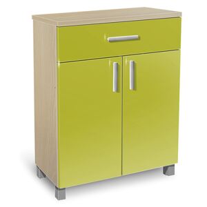 Nabytekmorava Koupelnová skříňka K24 barva skříňky: akát, barva dvířek: lemon lesk