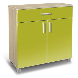 Nabytekmorava Koupelnová skříňka K23 barva skříňky: akát, barva dvířek: lemon lesk