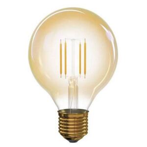 LED Vintage filamentová žárovka, E27, G95, 4W, 380lm, 2200K, teplá bílá