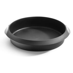 Černá silikonová forma na pečení Lékué, ⌀ 24 cm
