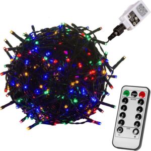 VOLTRONIC Vánoční řetěz - 60 m, 600 LED, barevný + ovladač - VOLTRONIC® M67229