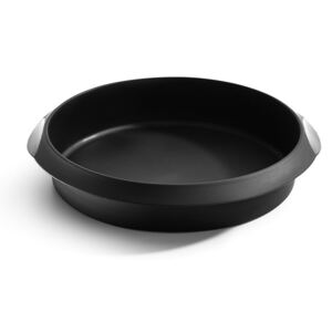 Černá silikonová forma na pečení Lékué, ⌀ 20 cm
