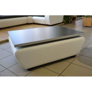 Konferenční stolek Alfa bílá/šedá - FALCO