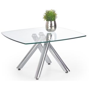 Konferenční stolek Halmar Almera, kov / sklo čiré