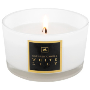Svíčka s vůní bílé lilie PT LIVING Scented Candle, doba hoření 27 hodin