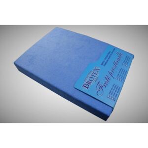 Brotex Froté prostěradlo modré, Výběr rozměru 90x200cm