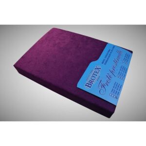 Brotex Froté prostěradlo tmavě fialové, Výběr rozměru 100x200cm