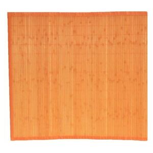 Bamboozone Rohož bambusová, s textilií, oranžová, 90 x 200 cm
