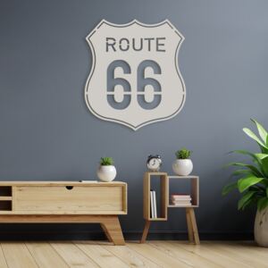 VIP 3D dřevěné obrazy do domácnosti na zakázku s motivem na přání - Route 66, různé barvy Malý 3D motiv 300 mm x 300 mm (490Kč)