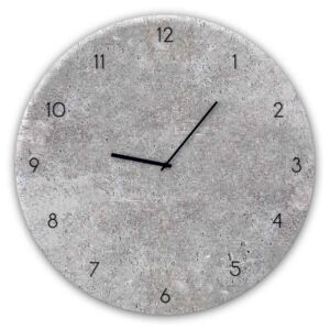 Styler Skleněné nástěnné hodiny - Concrete 2 | Rozměry: 30x30 cm