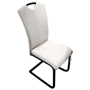 Jídelní ergonomická čalouněná židle v bílé barvě KN429