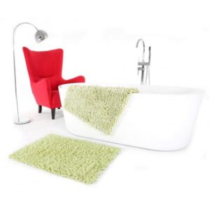 Světle zelené koupelnové koberečky 50 x 70 cm
