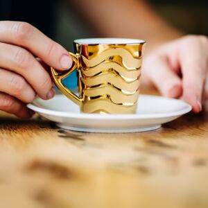 Zlatý lesk Vlny- espresso