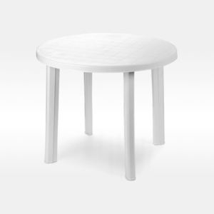 Progarden Zahradní plastový stůl Tondo pr. 90 cm - bílý