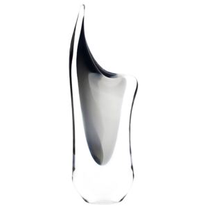 Skleněná váza MOON 04 - černá a bílá - české sklo od Artcristal Bohemia Výška: 24 cm