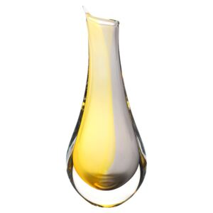 Skleněná váza TIGER 02 - zlatá a černá | Artcristal Bohemia Výška: 22 cm
