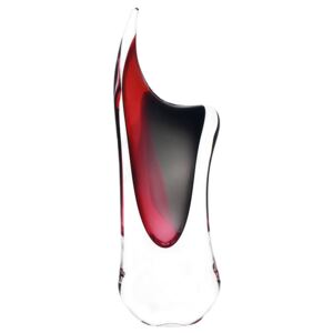 Skleněná váza LOVE 04 - růžová a černá - české sklo od Artcristal Bohemia Výška: 24 cm