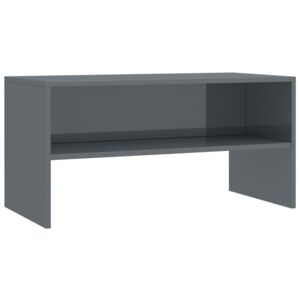 TV stolek - šedý s vysokým leskem | 80x40x40 cm