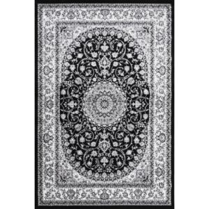 Kusový koberec Silkway X084B black 120 x 180 cm