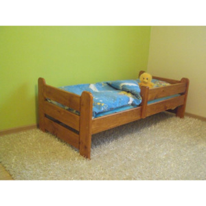 Dětská postel Kubus 80x160 cm - přírodní - lak