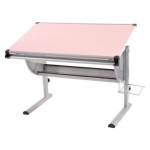 Dětský psací stůl WH6506 růžový Dekorhome