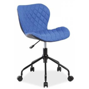 RINO Kancelářská židle, Ekokůže modrá