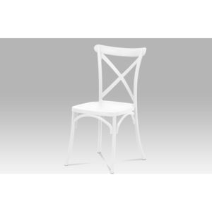 Plastová jídelní židle v bílé matné barvě CT-830 WT
