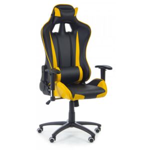 Kancelářská židle Racer žlutá
