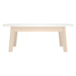Konferenční stolek Sissa - dub/bílá