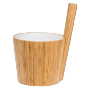 Rento vědro do sauny bambus s bílou vložkou