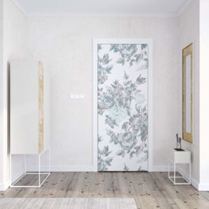 GLIX Fototapeta na dveře - Vintage Floral Pattern | 91x211 cm