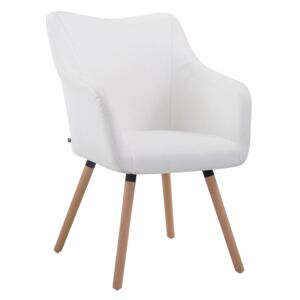 Židle Mack, nohy natura Barva Bílá