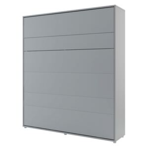 Sklápací postel BC-13 180x200 Bed Concept, Barva: šedá, LED světlo s USB: bez LED světla s USB, Vnitřní osvětlení pod policemi: bez osvětlení políc, LED venkovní osvětlení: bez osvětlení