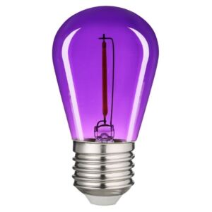 Retro barevná LED žárovka E27 0,6W 50lm fialová, filament