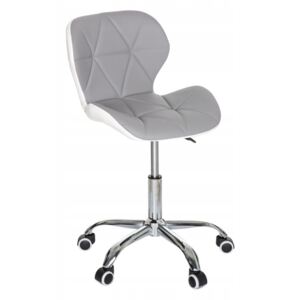 Kancelářská židle NERO Bílá + šedá