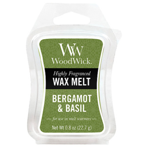 Vonný vosk WoodWick Bergamot a bazalka, 22.7 g
