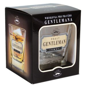 Whisky sklenička - jsem gentleman, protože svět je plný obyčejných chlapů (Liga Pravých Gentlemanů)