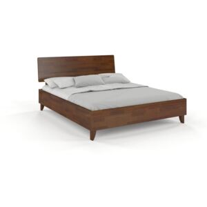Dvoulůžková postel z masivního borovicového dřeva SKANDICA Viveca Dark, 160 x 200 cm