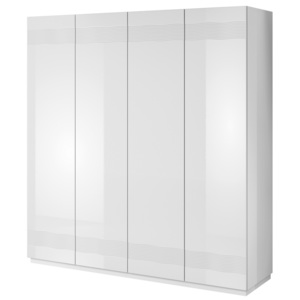Moderní šatní skříň v bílé barvě AB11 KN347
