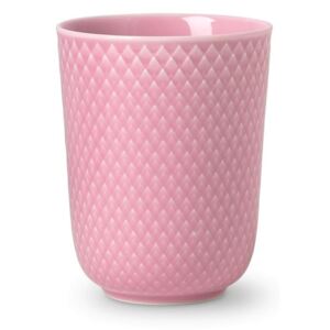 Porcelánový latte cup Rhombe Pink - 330 ml
