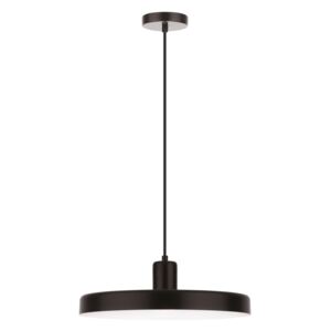 Moderní závěsné svítidlo Chioto v elegantním černém designu - 1 x 60 W, Ø 360 mm