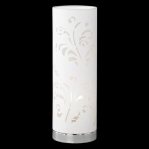 Stolní lampička Flora s přírodním motivem - 350 mm, bílá