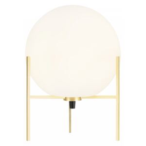 Elegantní stolní lampa NORDLUX Alton - 15 W, Ø 200 x 290 mm, bílá / mosaz