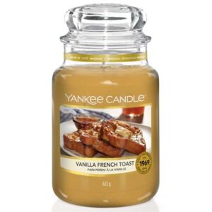 Yankee Candle - vonná svíčka Vanilla French Toast (Francouzský vanilkový toast) 623g (Lahodná vůně dozlatova pečeného francouzského toastu, pokapaného cukrovým sirupem...úžasně uklidňující.)