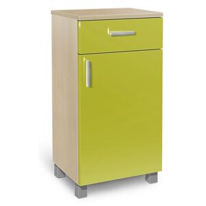 Nabytekmorava Koupelnová skříňka K25 barva skříňky: akát, barva dvířek: lemon lesk