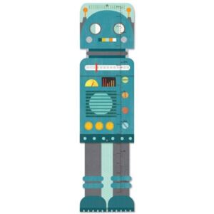 Petitcollage Rostoucí metr modrý robot