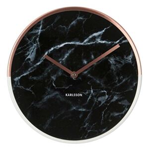Nástěnné hodiny Lacquered black 30 cm černé - Karlsson