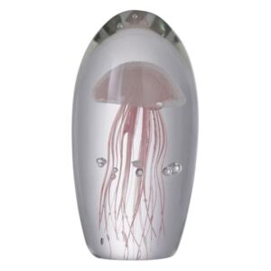 Těžítko růžová Medúza Jellyfish - Ø8,5*16cm