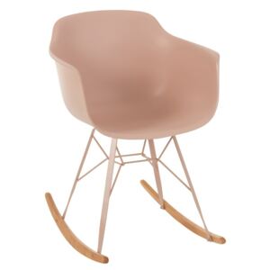 Růžová plastová houpací židle Swing - 69*56*79 cm